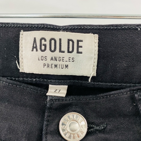 Agolde High Waisted Sophie Skinny Jeans in Black Size 27 - Picture 3 of 7